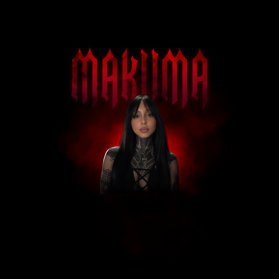 Makiima artist portrait and wordmark